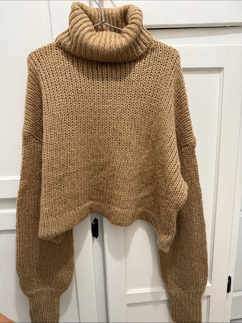Brown Cowl Neck Sweater Like New